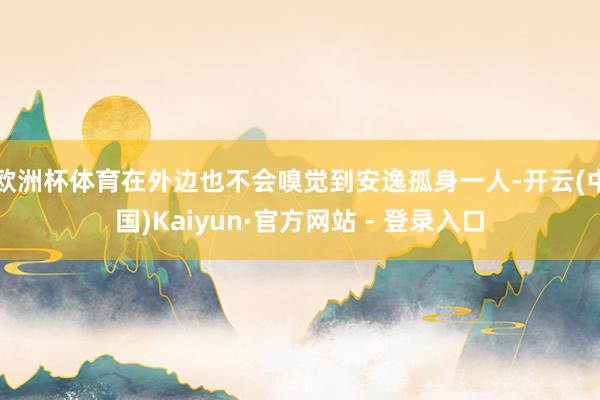 欧洲杯体育在外边也不会嗅觉到安逸孤身一人-开云(中国)Kaiyun·官方网站 - 登录入口