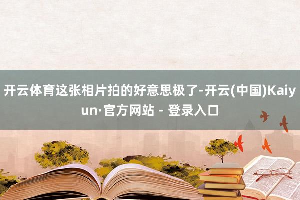 开云体育这张相片拍的好意思极了-开云(中国)Kaiyun·官方网站 - 登录入口