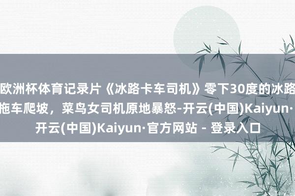 欧洲杯体育记录片《冰路卡车司机》零下30度的冰路盲区,要载4吨重的拖车爬坡,菜鸟女司机原地暴怒-开云(中国)Kaiyun·官方网站 - 登录入口
